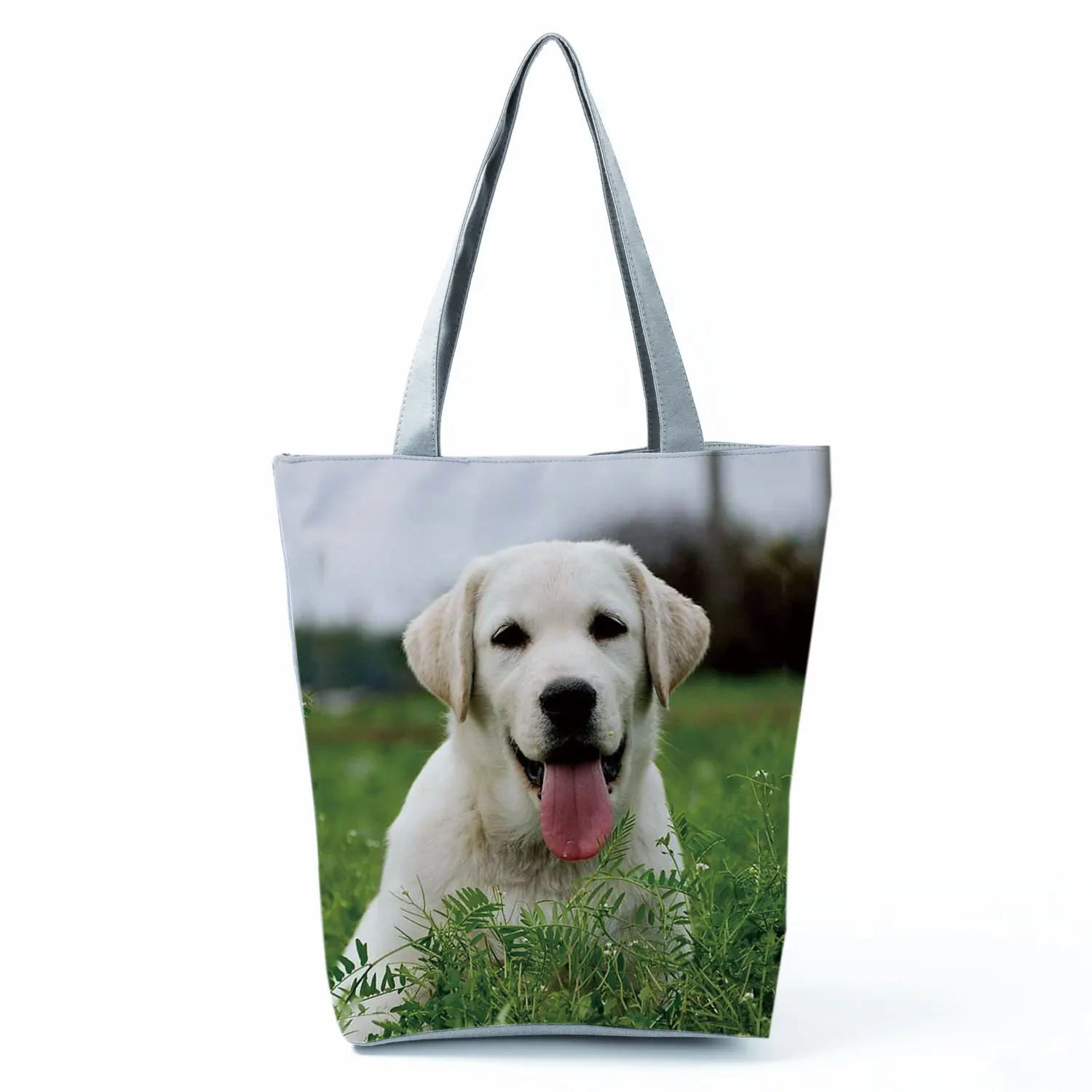 German Shepherd  Boston Terrier  Bulldog  Husky Dog Causal Totes Bag Women Handbag Ladies Shoulder Bags Reusable Shopping Bag 