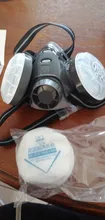 Mascarilla de seguridad para carpintero, protector para pulidora, a prueba de polvo y con 10 filtros nuevo, máscara respiratoria antipolvo con filtro dual