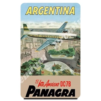 

Argentina souvenir magnet vintage tourist poster