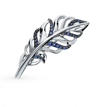 

Silver brooch with cubic zirconia sunlight sample 925 test