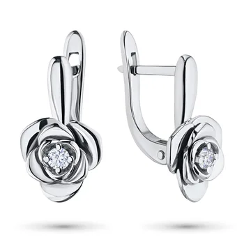 

Earrings made of white gold with diamond e0901sg04200870