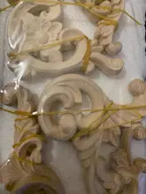 Decorative Furniture Figurines-Crafts Appliques-Frame Corner Wood Carved Wall-Door Floral