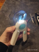 Scissors Nail-Cutter Professional Claw-Toe LED Pet-Dog-Cat Clea Stainless-Steel Safety