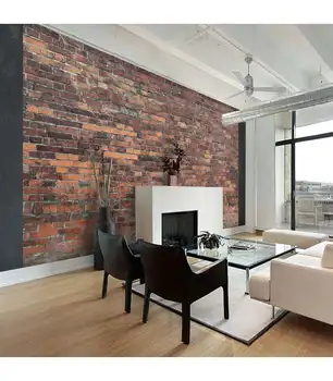 

Wall mural - Vintage Wall (Red Brick)