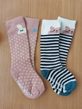 Toddler Socks Anti-Slip Knee Baby Fox Newborn Infant Girl Kids Cotton Cute Cartoon Cat