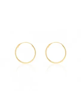 

Baby earrings or Gold Girl Plain Hoop