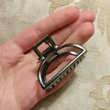 Pinzas geométricas para el pelo para niña y mujer, abrazaderas de garra para el pelo con forma de cangrejo y Luna, accesorios de Color sólido, horquilla de tamaño grande/Mini, 2020