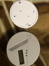 Envío Gratis! LCD CO Sensor trabajo solo construido en 85dB sirena de sonido independiente envenenamiento por monóxido de carbono Detector de alarma de advertencia