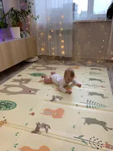 Miamumi-alfombra de espuma para gimnasio de actividades de bebé, tapete para niños, alfombra térmica plegable, alfombra para gatear, juguete para niños para el desarrollo de letras y animales