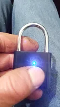 KERUI, candado inteligente de huella digital con carga USB resistente al agua, candado con huella dactilar de 0,1 segundos, candado portátil antirrobo con huella dactilar