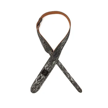 

20sd00 guitar strap, suede, snake print, Planet Waves
