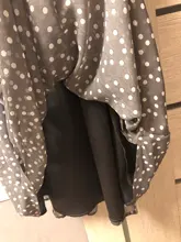 Women Summer Spring-Dress Vestidos A-Line Long-Sleeve Dot Print Midi Chiffon S.FLAVOR