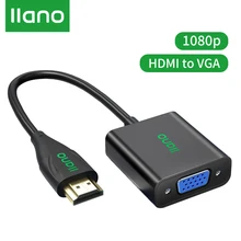 LLANO HDMI To VGA Adapter HD 1080P Cable Converter HDMI Male VGA Female Converter Digital Analog Cable for Tablet laptop PC TV