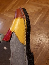 Flats Loafers Non-Slip DONGNANFENG Female Colorful Genuine-Leather Womens Woman Ladies