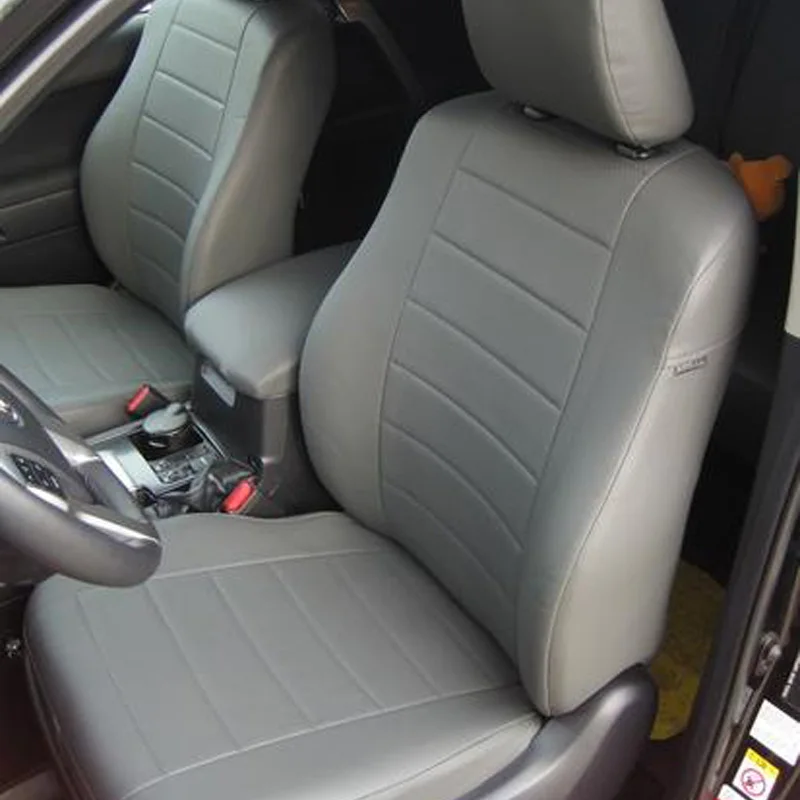 Для Toyota Land Cruiser Prado 150(5 мест) с 2009-2017г.(Прадо) модельные чехлы на сиденья из экокожи АВТОПИЛОТ экокожа