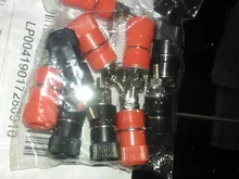 Nut Jack-Connector Banana-Socket Binding-Post Nickel-Plated Black 10pcs for 4mm Red Professional