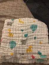 Toalla infantil de muselina para bebé, pañuelos de dos capas, toalla de 6 capas, de algodón, tejido denso, de 5 a 10 Uds.