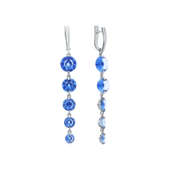 

Silver earrings with cubic zirconium sunlight sample 925