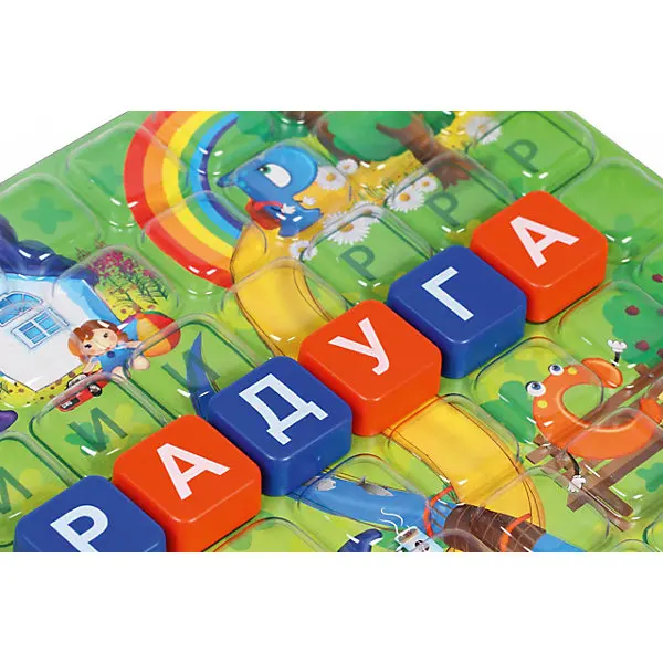 Настольная игра Биплант Эрудит дружные буквы/игровое поле прозр