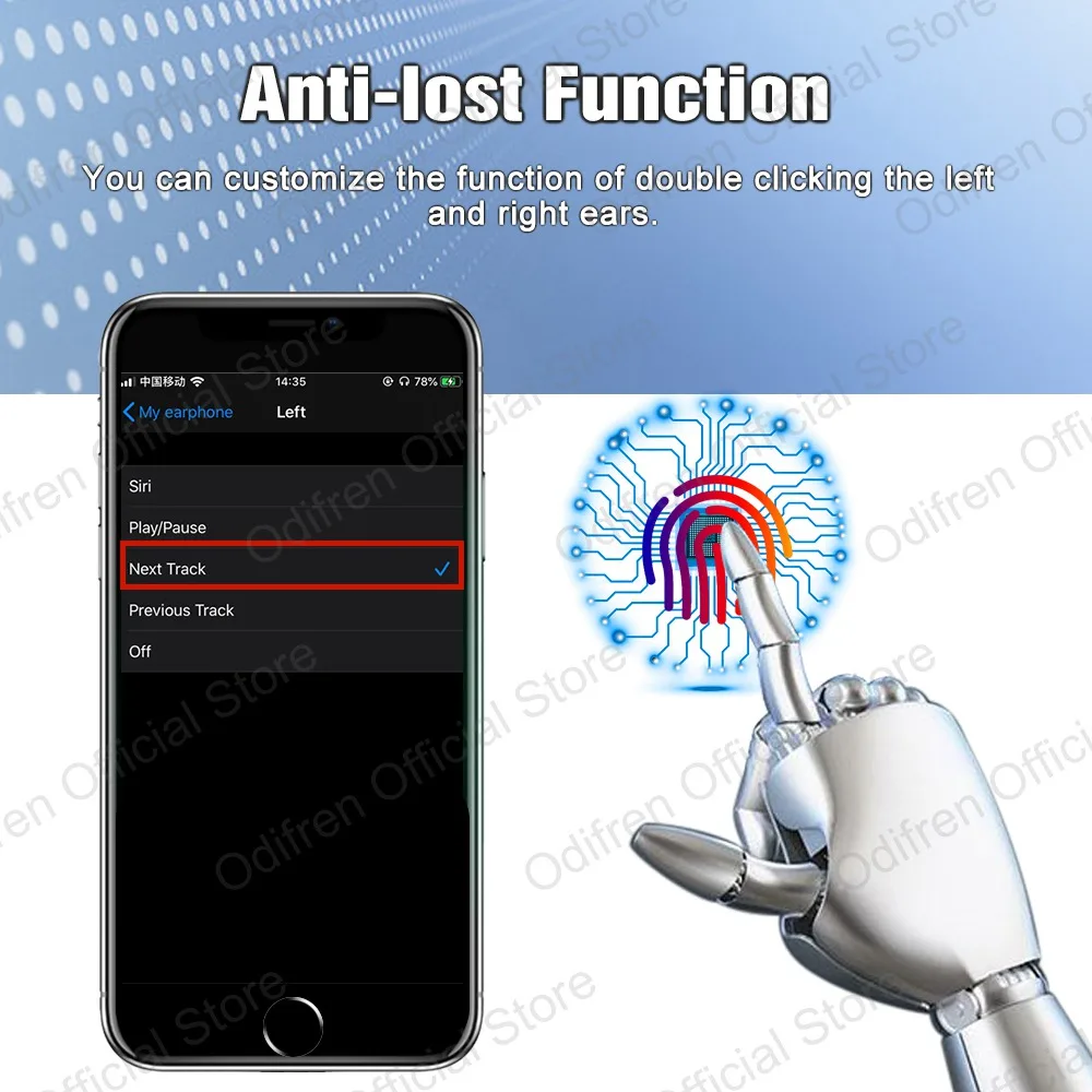Ceny Super Air 2th bezprzewodowe słuchawki zmień nazwę znajdź mój telefon wykrywanie douszne słuchawki Bluetooth KO i60 i100 i200 i9000 TWS