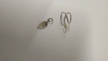 Yobest 5 unids/set 2019, pendientes a la moda con forma de hoja dorada, pendientes con Clip para oreja, pendientes para mujeres trepadoras sin Piercing, pendientes falsos de cartílago