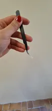 Pinza de mano de 1,0 MM para decoración de uñas, herramienta de selección de Gel acrílico para decoración de gemas, diamantes de imitación, pinzas negras para pestañas, 1 unidad