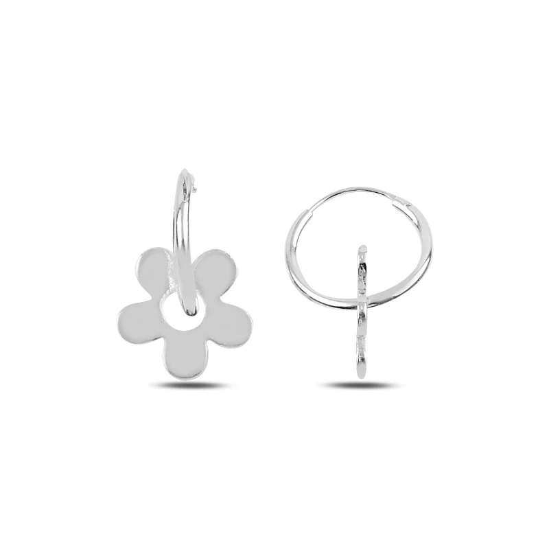 

Silver 925 Sterling Moving Daisy 14mm Ring Earrings