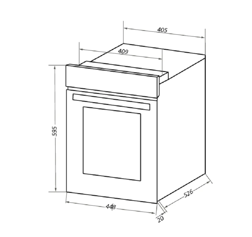 Компактный духовой шкаф MAUNFELD EOEC516S