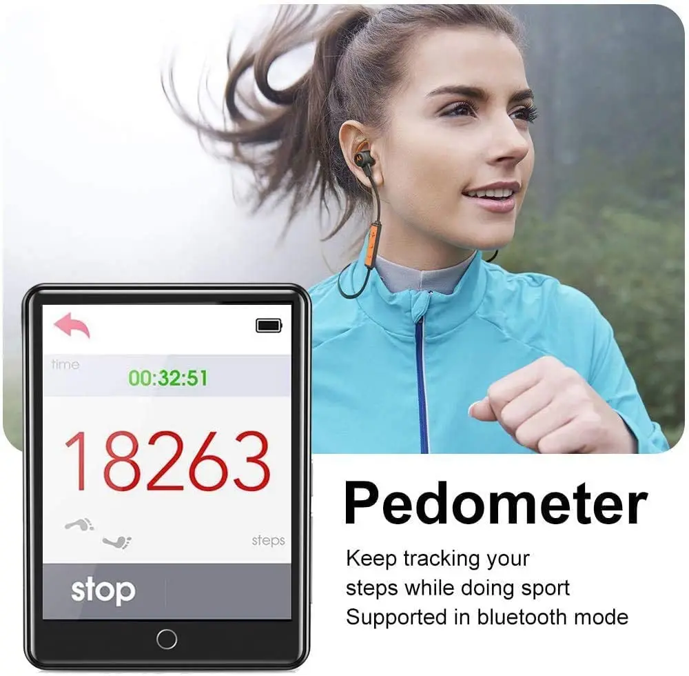 MP3 Player 32GB with Bluetooth 5.1 2.8'' Touch