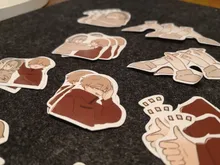 Mohamm-pegatinas Kawaii con dibujos de amor en caja, planificador de recortes, papelería, diario japonés, pegatinas