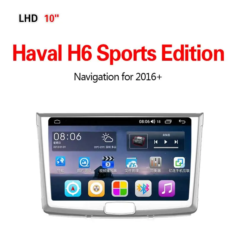 Lionet gps-навигация для автомобиля Haval H6 Sports Edition+ 10,1 дюймов LH3001Y - Размер экрана, дюймов: 4G8core4G32G