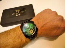 Swiss-Reloj de pulsera para hombre, cronógrafo cuadrado de lujo, Esfera Grande, resistente al agua, nuevo