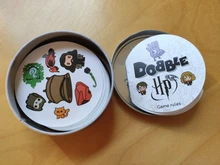 Dobble HP-Juego de mesa HP Spot It animal Jr, caja de hierro, 55 cartas, Hermione Sports Go, Camping, Hip-juego para niños, regalo en inglés