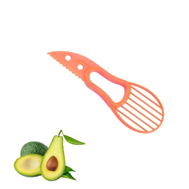 3 In 1 Avocado Knife Pulp Separator Multifunctional Shea Corer Slicer Avocado Butter Fruit Peeler Fruit Cutter Pulp Separator