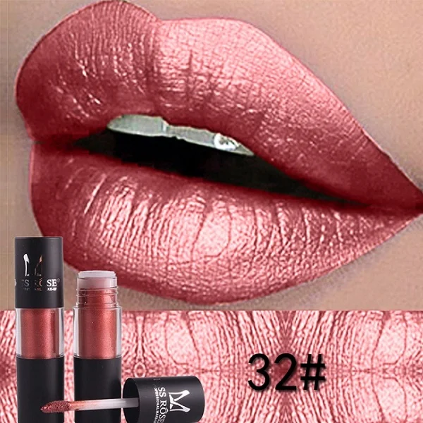 LISM 12 Colors Matte Velvet Shimmer Lip Gloss Glitter Waterproof Lip Tint Long Lasting Makeup Moisturizing Lip Tint Liquido - Цвет: KR7701-023M32