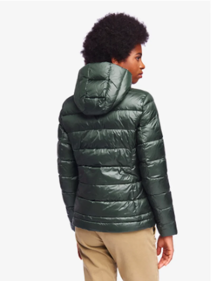Пуховое одеяло BLAUER-с капюшоном-mod. COLE-REAL FEATHER-19WBLDC03010 Col. GREEN