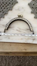 Marco de Metal de doble cuenta de 8,5 cm para bolso, Asa de mano, accesorios de bolso, monedero, cierre de broche, cierre de Metal, Hardware de bolsas