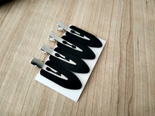 Pinzas para el pelo sin costuras ni curva para mujer y niña, pasador de flequillo lateral con flecos, accesorios para el lavado de la cara, 4 Uds./1 ud.