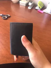 BISI GORO-cartera inteligente para hombre y mujer, porta tarjetas Rfid, de aluminio y Metal