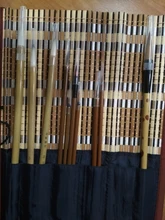 10 Uds bambú chino caligrafía cepillos con pluma conjunto de cortina escribir cepillo herramienta de tinta de caligrafía arte pintura suministrar