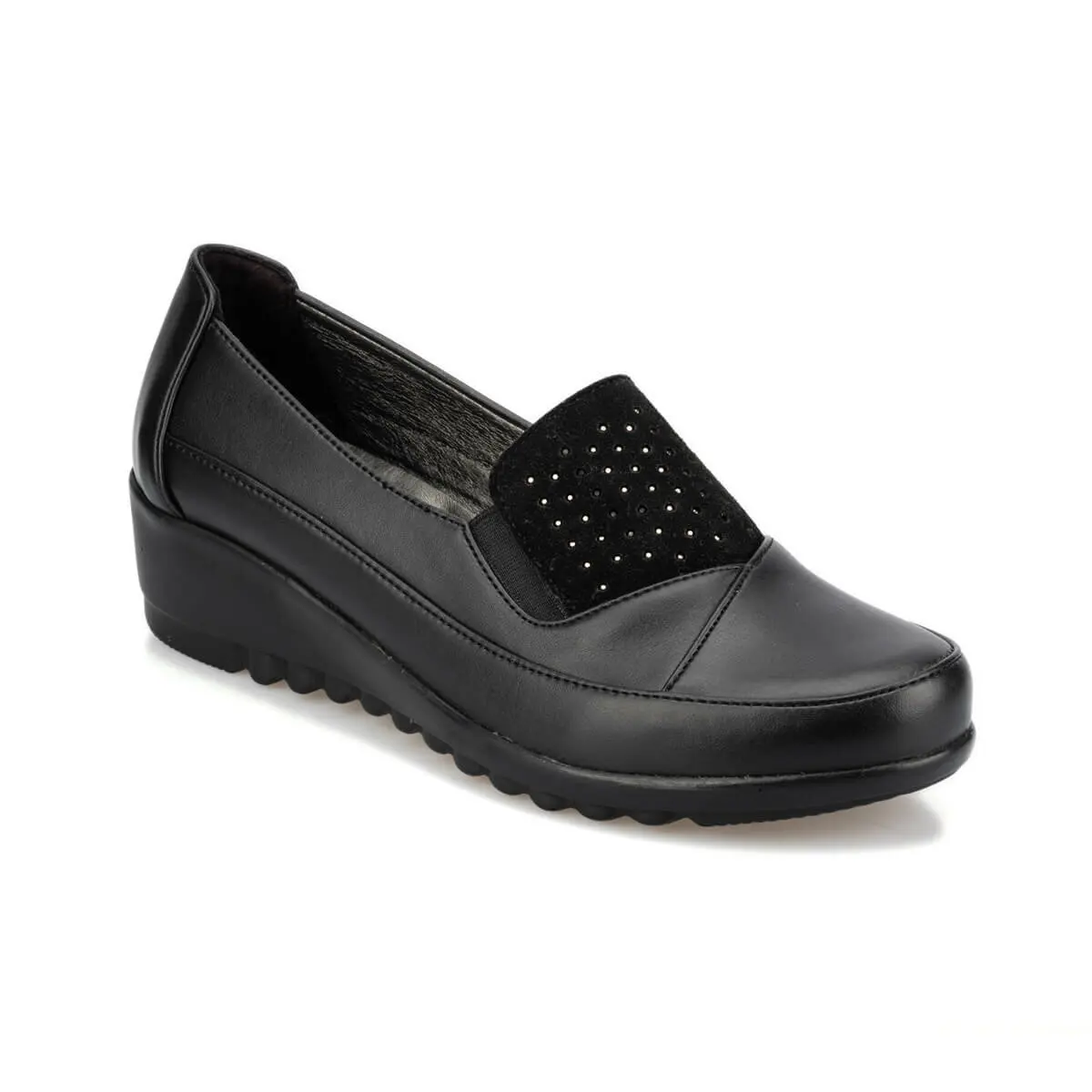 Flo 92.151052.Z Zwarte Vrouwen Wiggen Schoenen Polaris Flo 92.151052.Z Zwarte Vrouwen Wiggen Schoenen Polaris