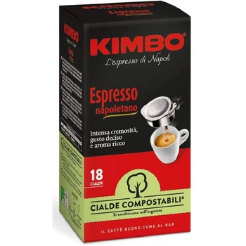 

Kimbo coffee Pods compostable ESE - Espresso Neapolitan (8x18 pods)