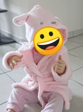 Albornoz con capucha de dibujos animados para niñas pequeñas, ropa de dormir bonita para bebé