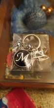 Jewelry Keychain Charm Sewing-Scissors Gift Initial Girl Bag A-Z-Alloy Lady