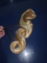 MANWEI-extensiones de cabello sintético para mujer, Clip largo y recto de una pieza, 5 Clips, pelo rubio falso, marrón y negro