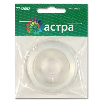 

Thread-gum, without braid, 0,8mm * 20 m, 'Astra' (white)