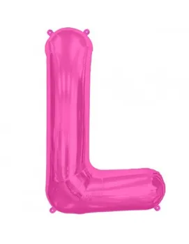 

Balloon Letter L 86cm Hot Pink-Foil Polyamide-NSB00181