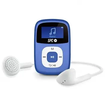 

MP3 PLAYER SPC SPARROW BLUE-4GB-ILLUMINATED SCREEN-FM-VOICE RECORDING-6 EQUALISERS-AUX IN-SPORT CLIP