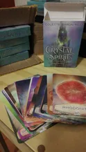Oráculo de cristal con 58 cartas, guía, juego de cartas