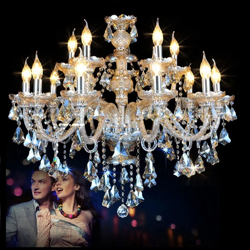 Modern Crystal Led Chandelier Cognic/TR GOLD/Silver K9 Large 6/8/10/15/18 Arm Living Room Lustres De Cristal Lighting Fixture led chandelier,ceiling chandelier